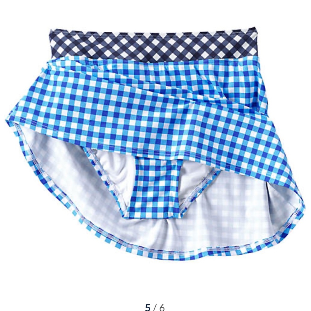 NWT Draper James x Lands' End Women's Swim Skirt Swim Bottoms with Pocket - Picture 4 of 8